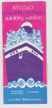 Load image into Gallery viewer, C&amp;O Cross Lake Michigan Autoferry Service Schedule 1971 Brochure - TulipStuff
