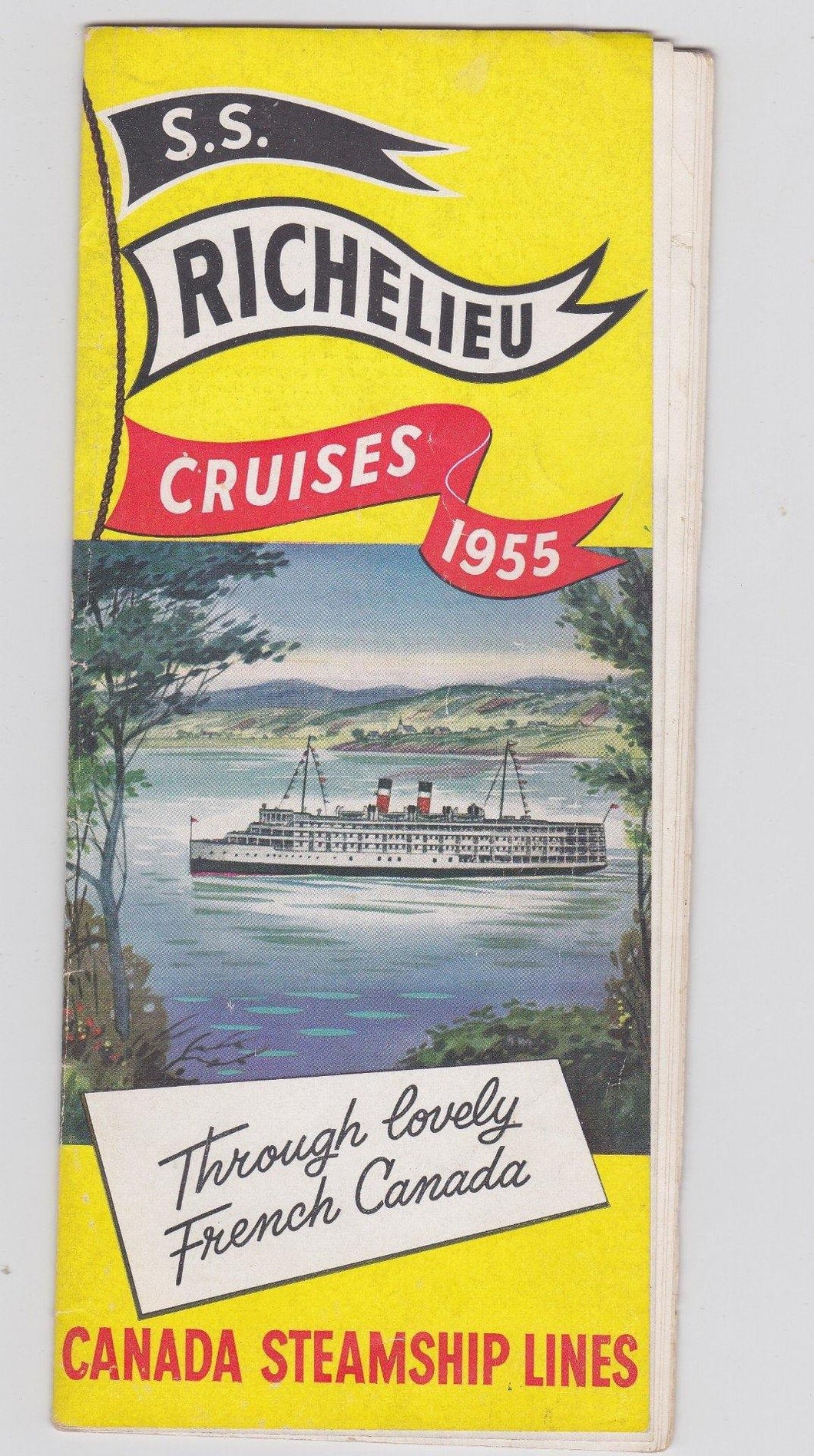 Canada Steamship Lines ss Richelieu 1955 French Canada Cruises Brochure - TulipStuff