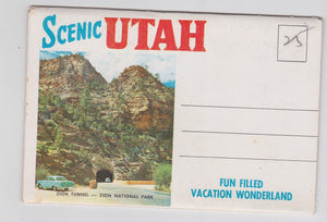 Scenic Utah Fun Filled Vacation Wonderland Early 1960's Postcard Booklet 12 Color Views - TulipStuff