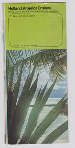 Holland America Cruises ss Rotterdam 1973 Nassau Cruises from New York Brochure - TulipStuff