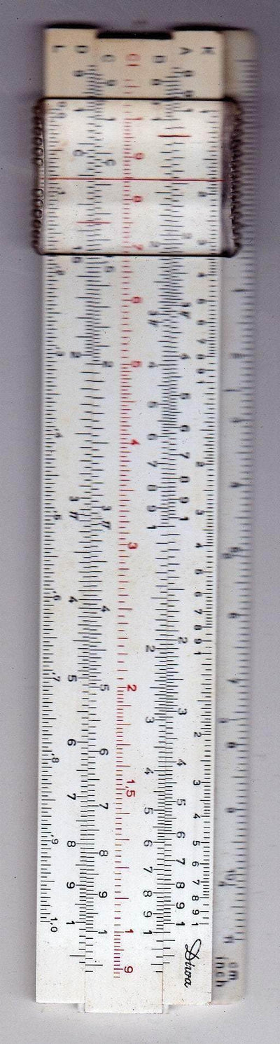 Diwa Pocket-Rietz 601-1 Slide Rule Promotional Renold England Chains 1960's - TulipStuff