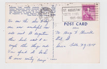 Load image into Gallery viewer, Feeding Time Marine Studios Oceanarium Marineland Florida Postcard 1960&#39;s - TulipStuff
