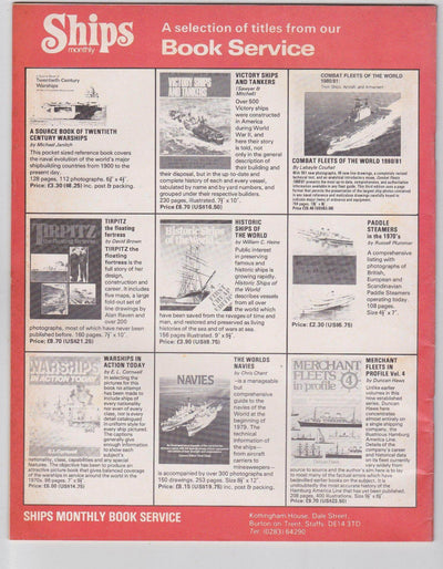 Ships Monthly Magazine 11/80 Achille Lauro Sea Giant Albatross Belgian Naval Review - TulipStuff