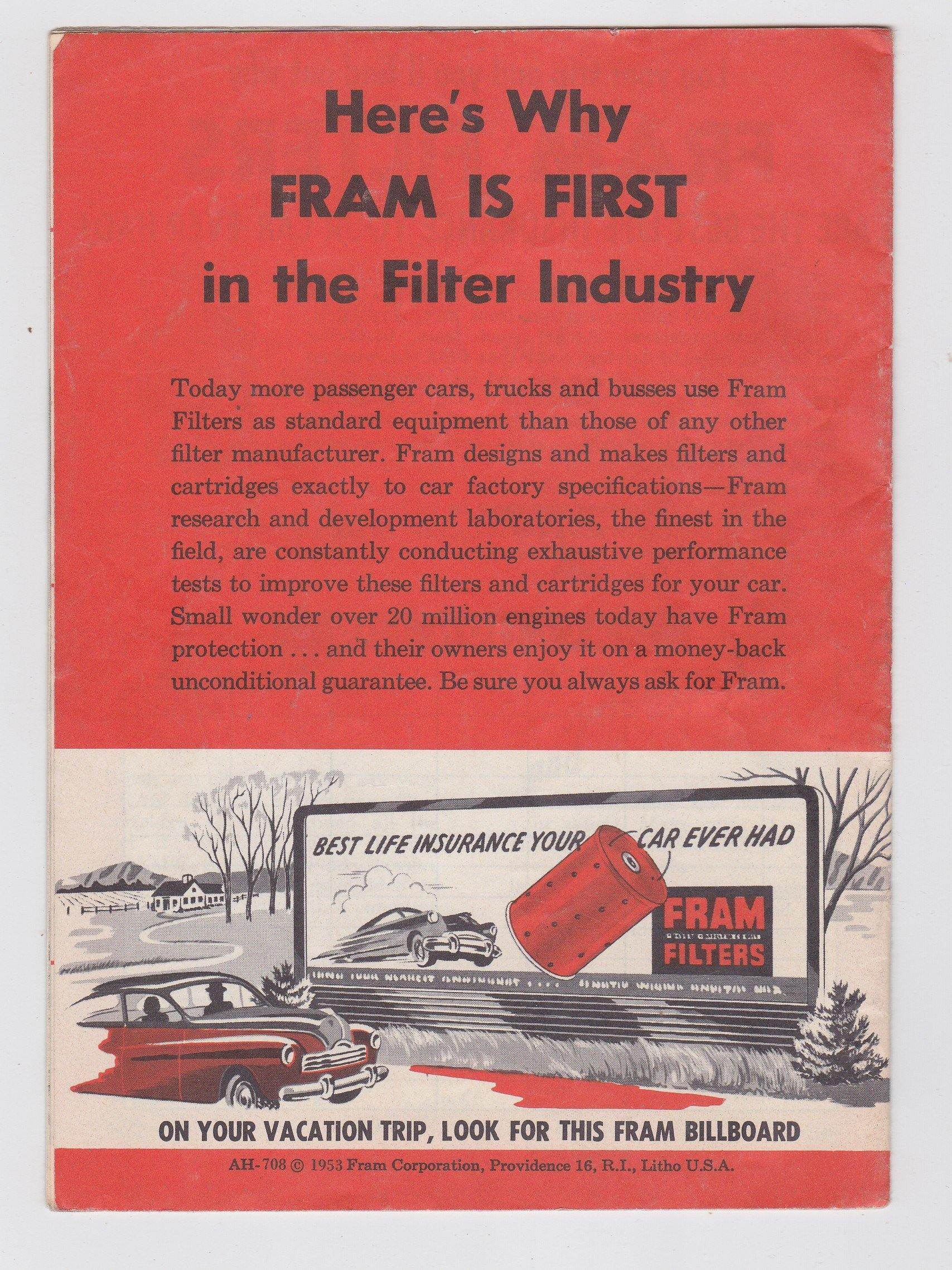 Vacationland America Southern California Tour 1953 John Cameron Swayze Fram Filters - TulipStuff