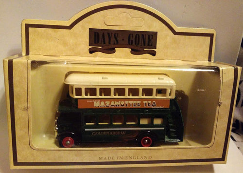 Lledo Days Gone DG15 1932 AEC Regent Double Deck Bus Diecast Mazawattee Tea Made In England - TulipStuff