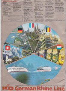 KD German Rhine Line 1977 Rhine River Cruises Brochure - TulipStuff