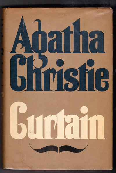 Agatha Christie Curtain Hardcover Hercule Poirot Mystery Novel 1975 - TulipStuff