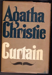Agatha Christie Curtain Hardcover Hercule Poirot Mystery Novel 1975 - TulipStuff