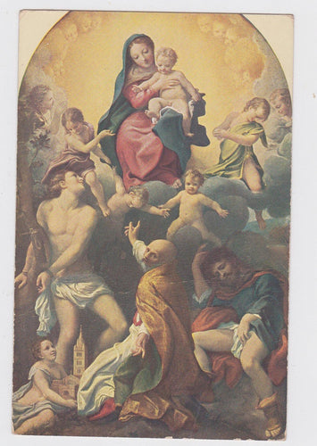 Correggio Madonna des heil Sebastian  1920's Postcard Julius Bard no. 75 Dresden Germany - TulipStuff