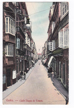Load image into Gallery viewer, Cadiz  Spain Calle Duque de Tetuin 1910&#39;s Vintage Spanish Postcard - TulipStuff
