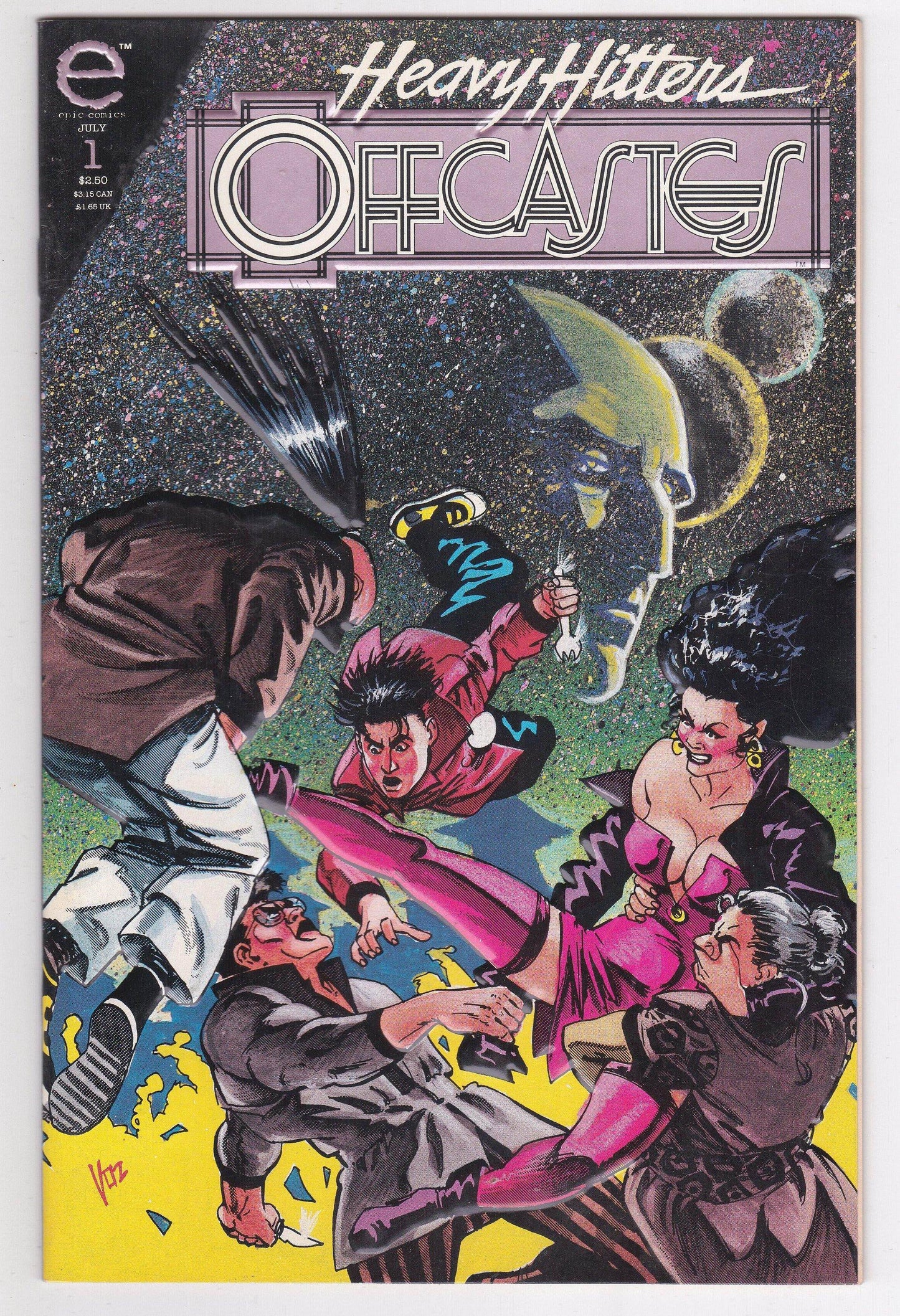 Offcastes Heavy Hitters Issue no 1 Epic Comics July 1993 Comic Book - TulipStuff