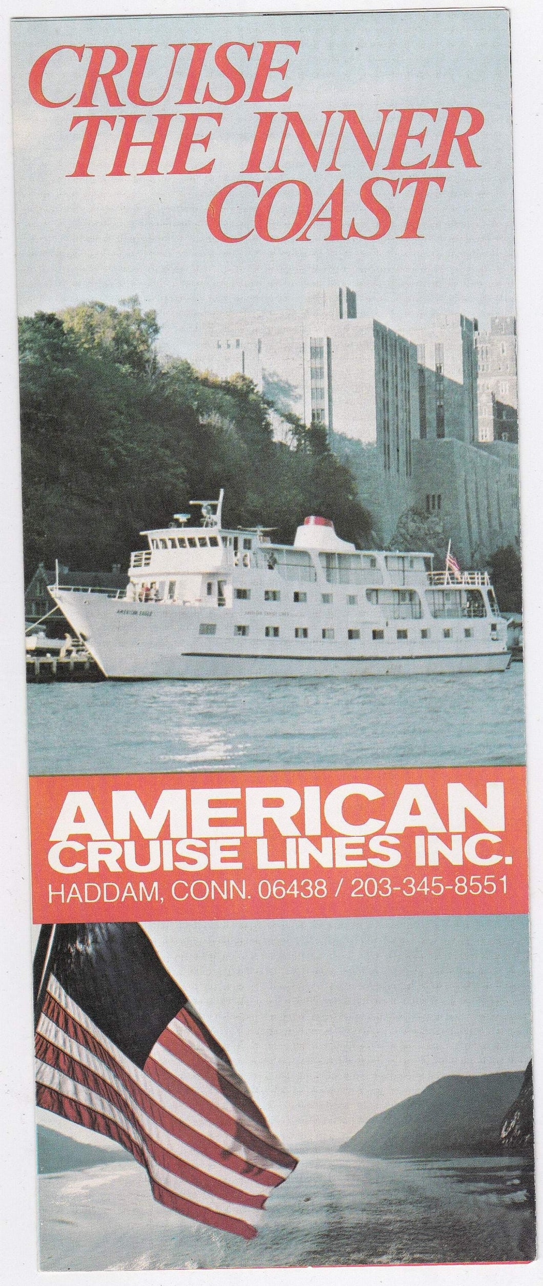 American Cruise Lines 1976 American Eagle Independence Cruise Brochure Haddam Ct East Coast Cruises - TulipStuff