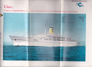 Costa Line Federico C 1975-76 Caribbean Cruises From Port Everglades Florida Brochure - TulipStuff