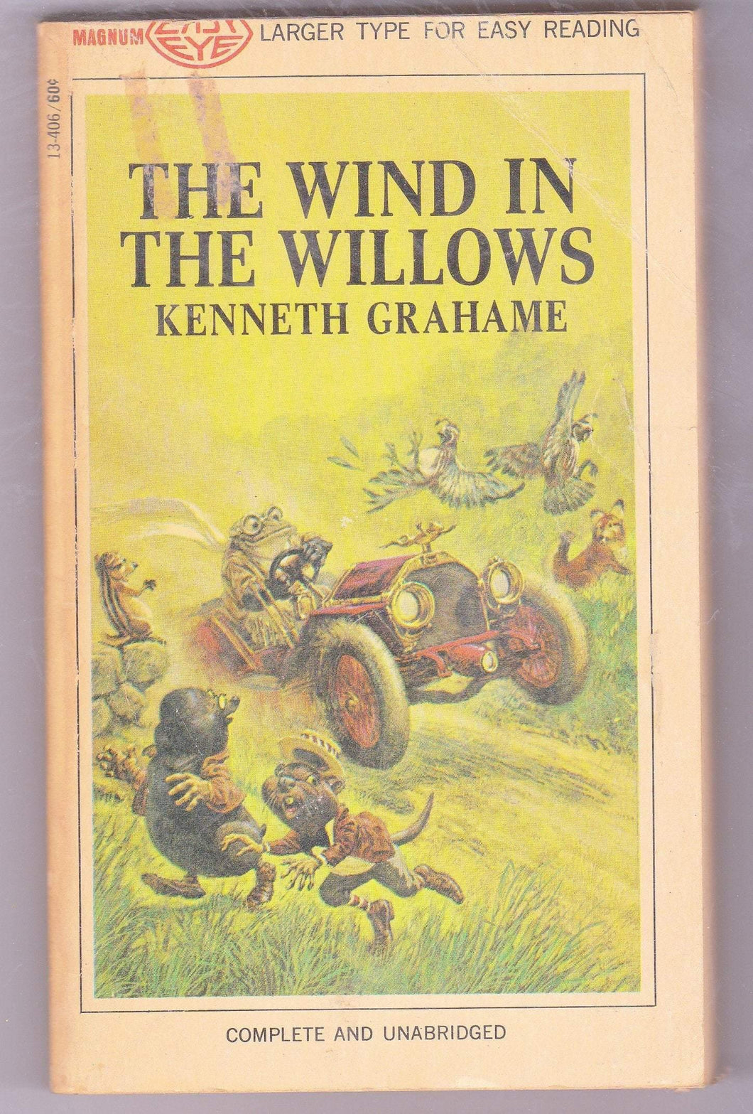 The Wind In The Willows Kenneth Grahame Magnum Easy Eye Edition 1967 Paperback Book - TulipStuff