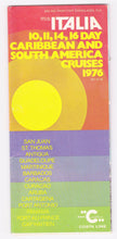 Load image into Gallery viewer, Costa Line ms Italia 1976 Caribbean South America Cruise Brochure - TulipStuff
