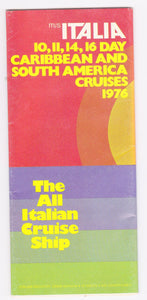 Costa Line ms Italia 1976 Caribbean South America Cruise Brochure - TulipStuff