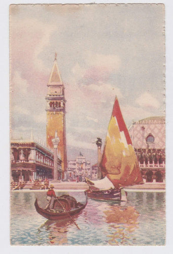Venezia Piazzetta S Marco Dalla Laguna Venice Italy 1920's Vintage Postcard - TulipStuff