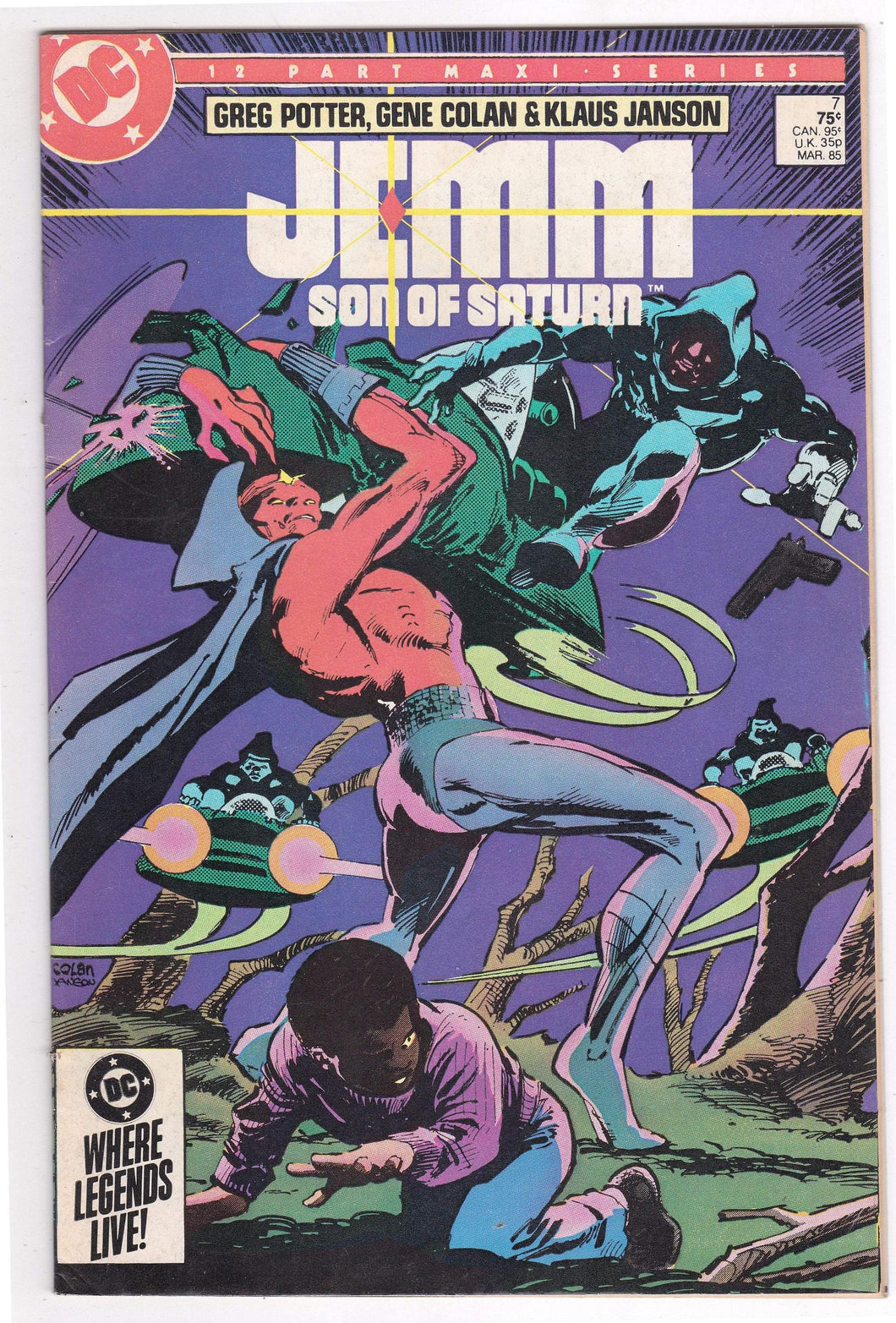 Jemm Son of Saturn Issue 7 March 1985 DC Comics - TulipStuff