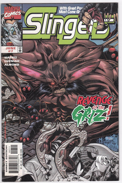 Slingers #7 Marvel Comics June 1999 Comic Book Revenge of the Griz - TulipStuff