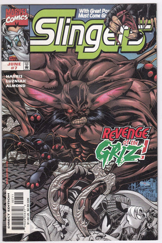 Slingers #7 Marvel Comics June 1999 Comic Book Revenge of the Griz - TulipStuff