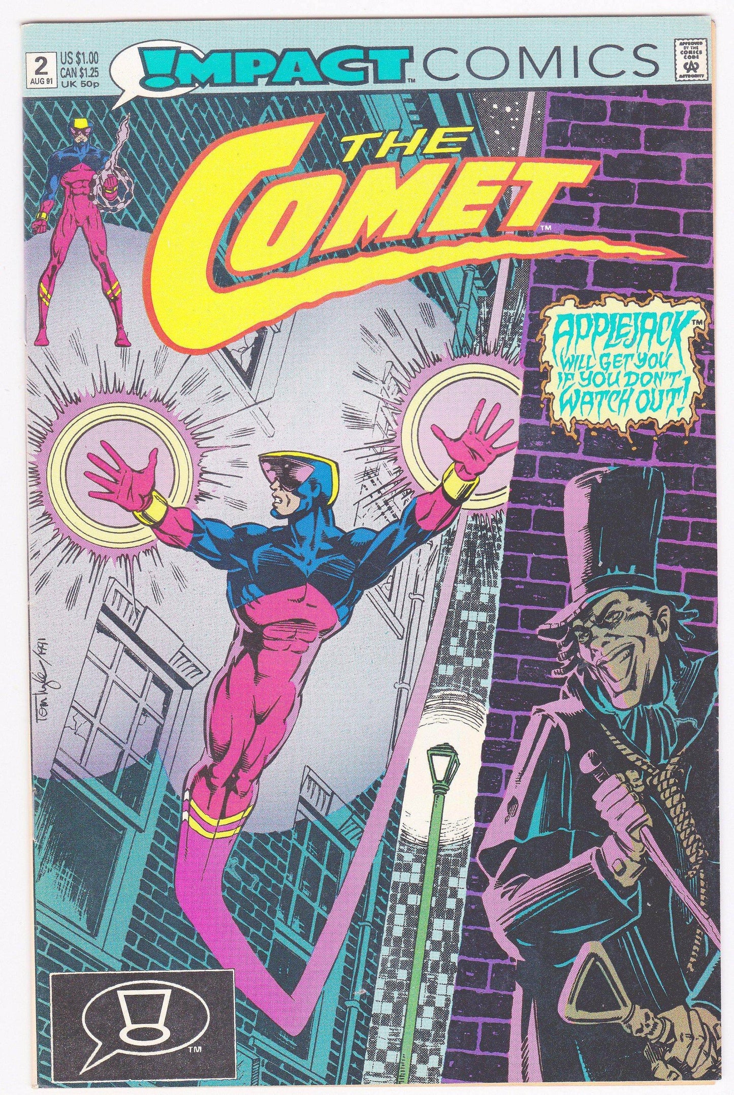 The Comet Issue #2 August 1991 Impact Comics Comic Book - TulipStuff