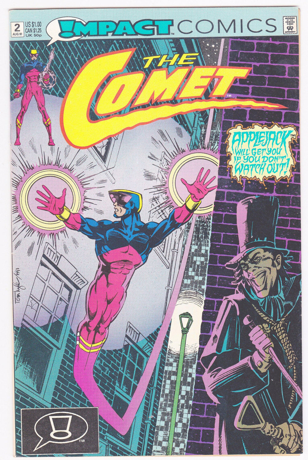 The Comet Issue #2 August 1991 Impact Comics Comic Book - TulipStuff