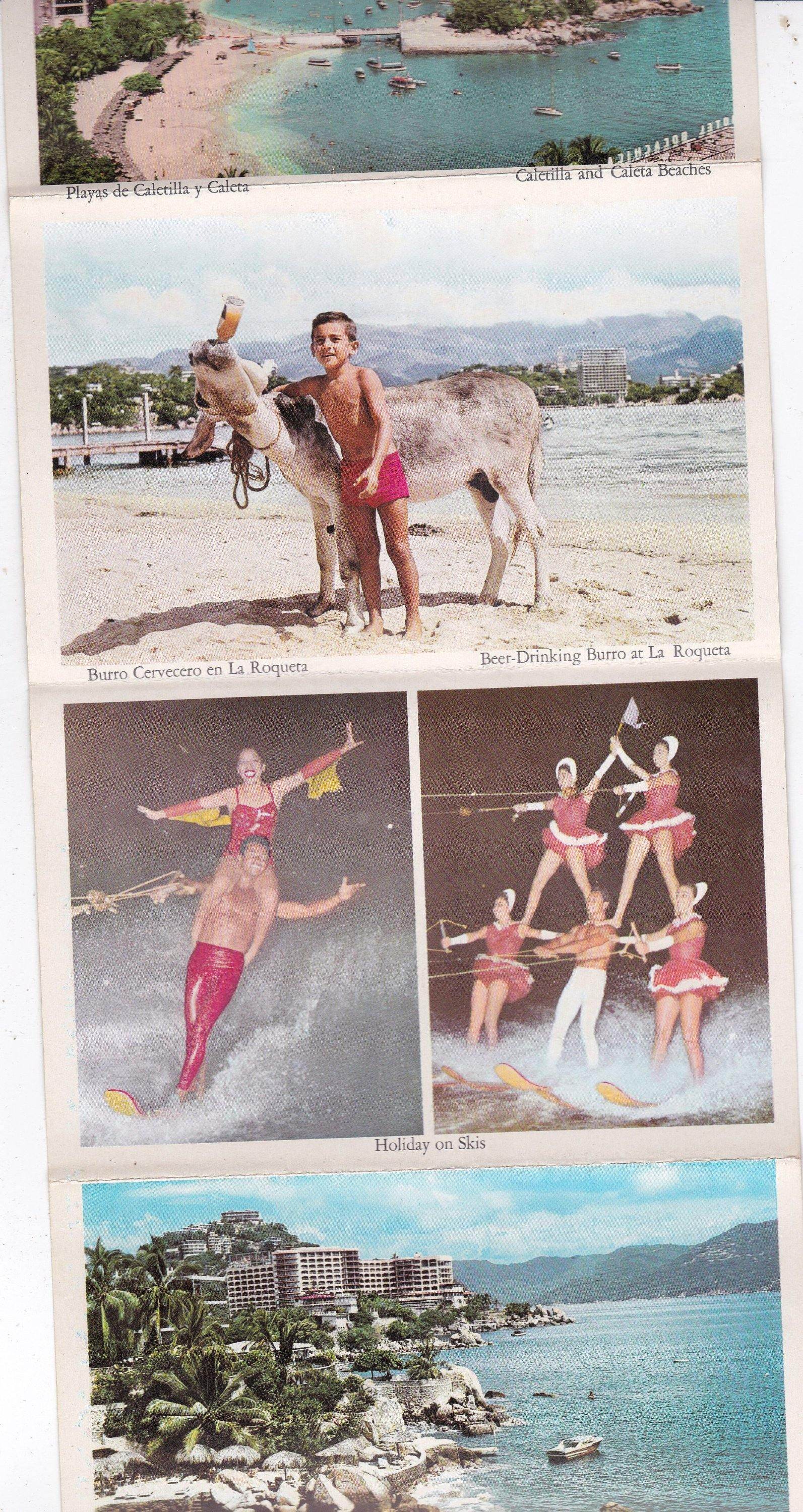 Acapulco Tierra Amiga 16 View Souvenir Postcard Folder Mexico 1960's - TulipStuff