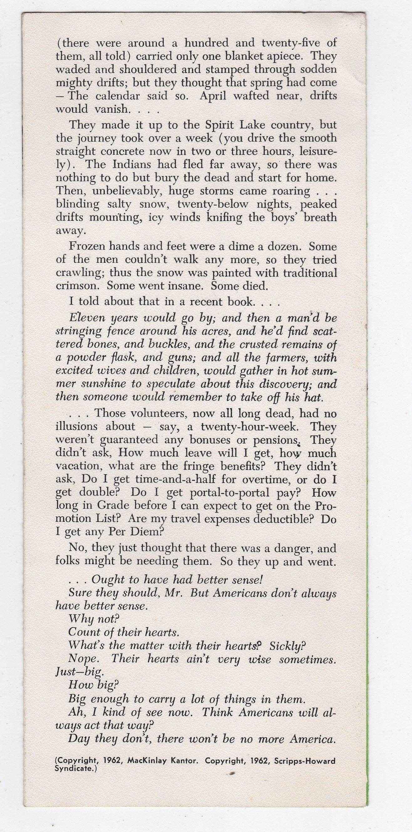 Fort-Museum Fort Dodge Iowa 1962 Brochure - TulipStuff