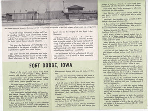 Fort-Museum Fort Dodge Iowa 1962 Brochure - TulipStuff