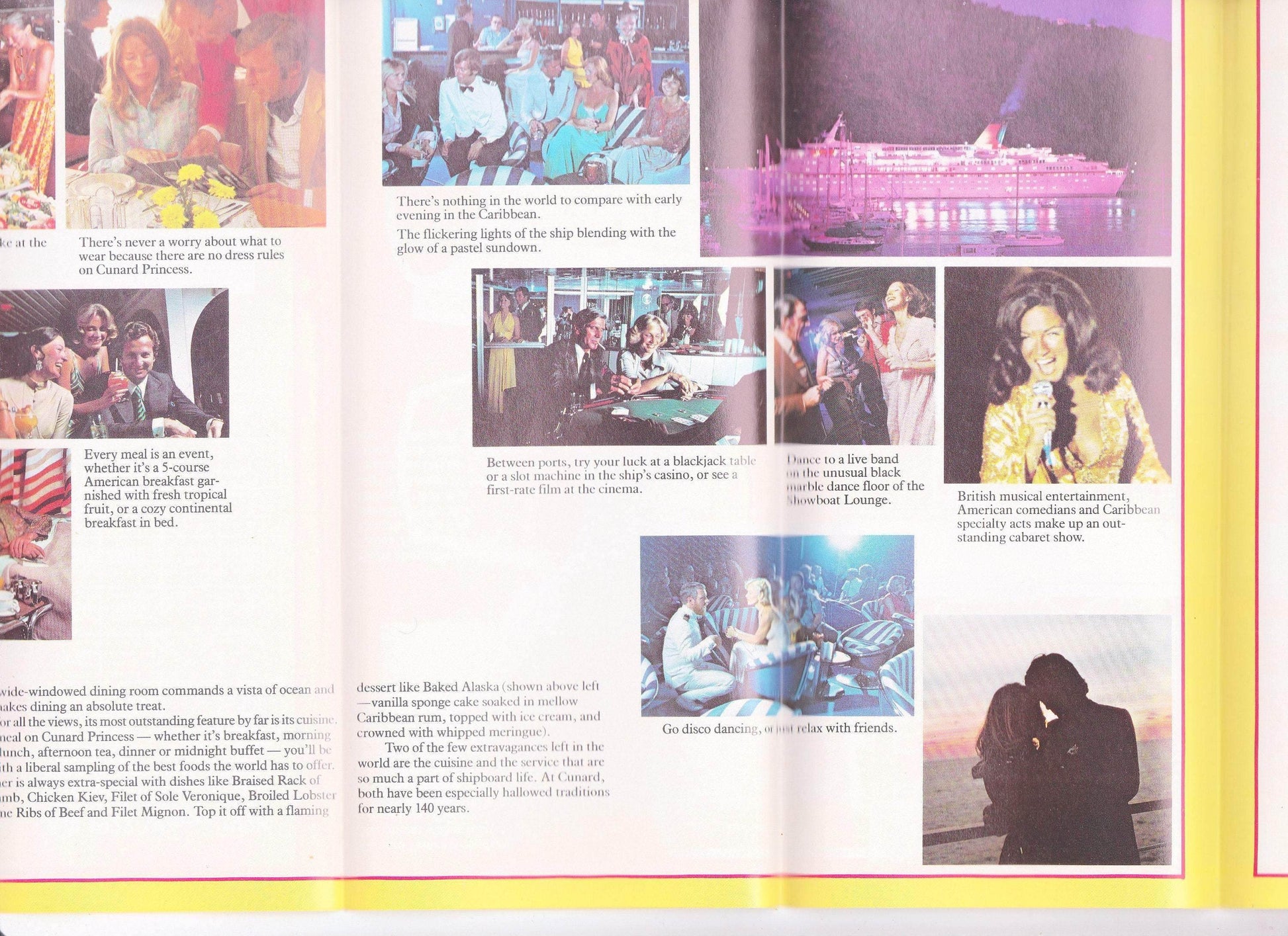 Cunard Princess 1977 Inaugural Season Caribbean Cruises from Florida Brochure - TulipStuff