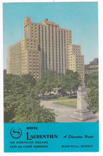 Load image into Gallery viewer, Hotel Laurentien Sheraton Dominion Square Montreal Quebec Canada 1960&#39;s Postcard - TulipStuff
