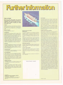 Strand Cruises ss Veracruz Spring 1977 Trans Panama Adventure Cruise Brochure - TulipStuff