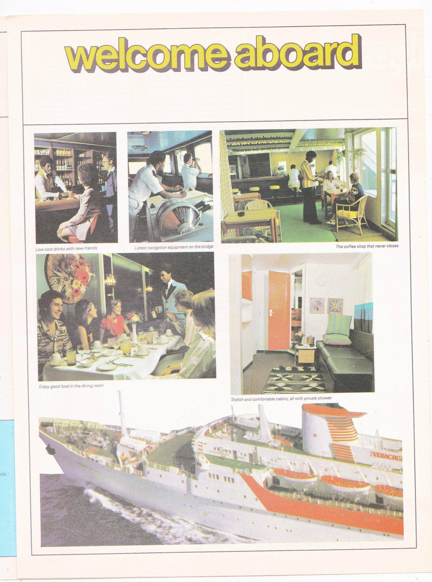 Strand Cruises ss Veracruz Spring 1977 Trans Panama Adventure Cruise Brochure - TulipStuff