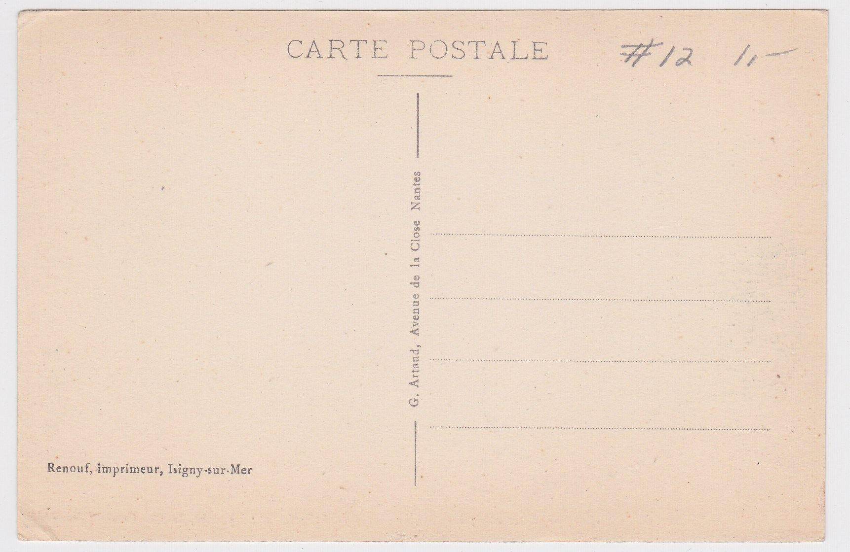 Isigny sur-Mer La Place Gambetta la Rue Alfred-Pophillat la Rue Emile Demagny 1910's Postcard - TulipStuff