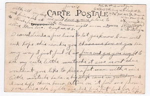 Saint-Nazaire Le Bassin au claire de lune 1910's Harbor Ships French Antique Postcard - TulipStuff
