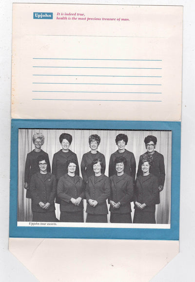 Upjohn Factory 1960's Tour Souvenir Folder 16 Views Kalamazoo Michigan - TulipStuff