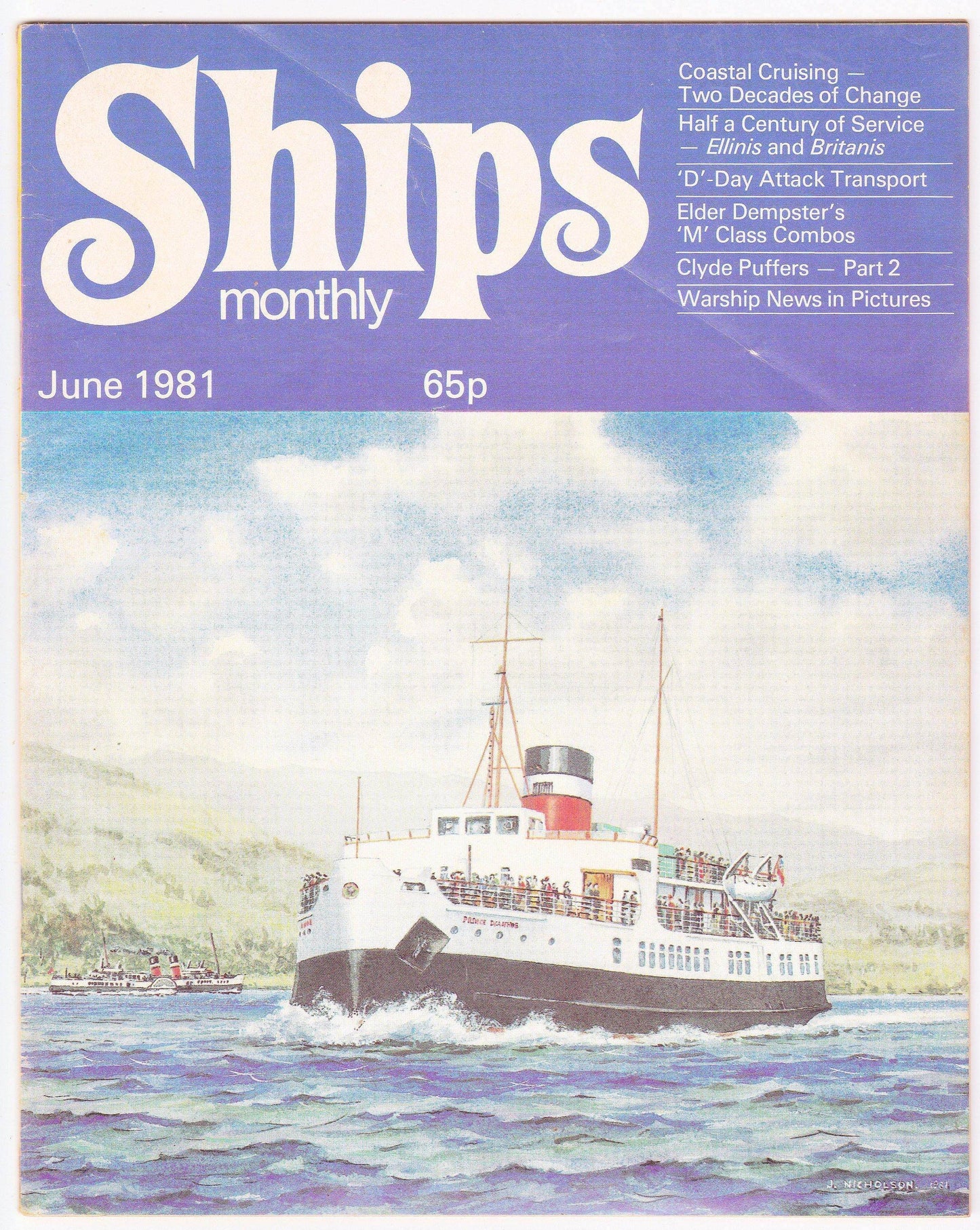 Ships Monthly June 1981 Ellinis Britanis Europa Cruise Ships War Ships - TulipStuff
