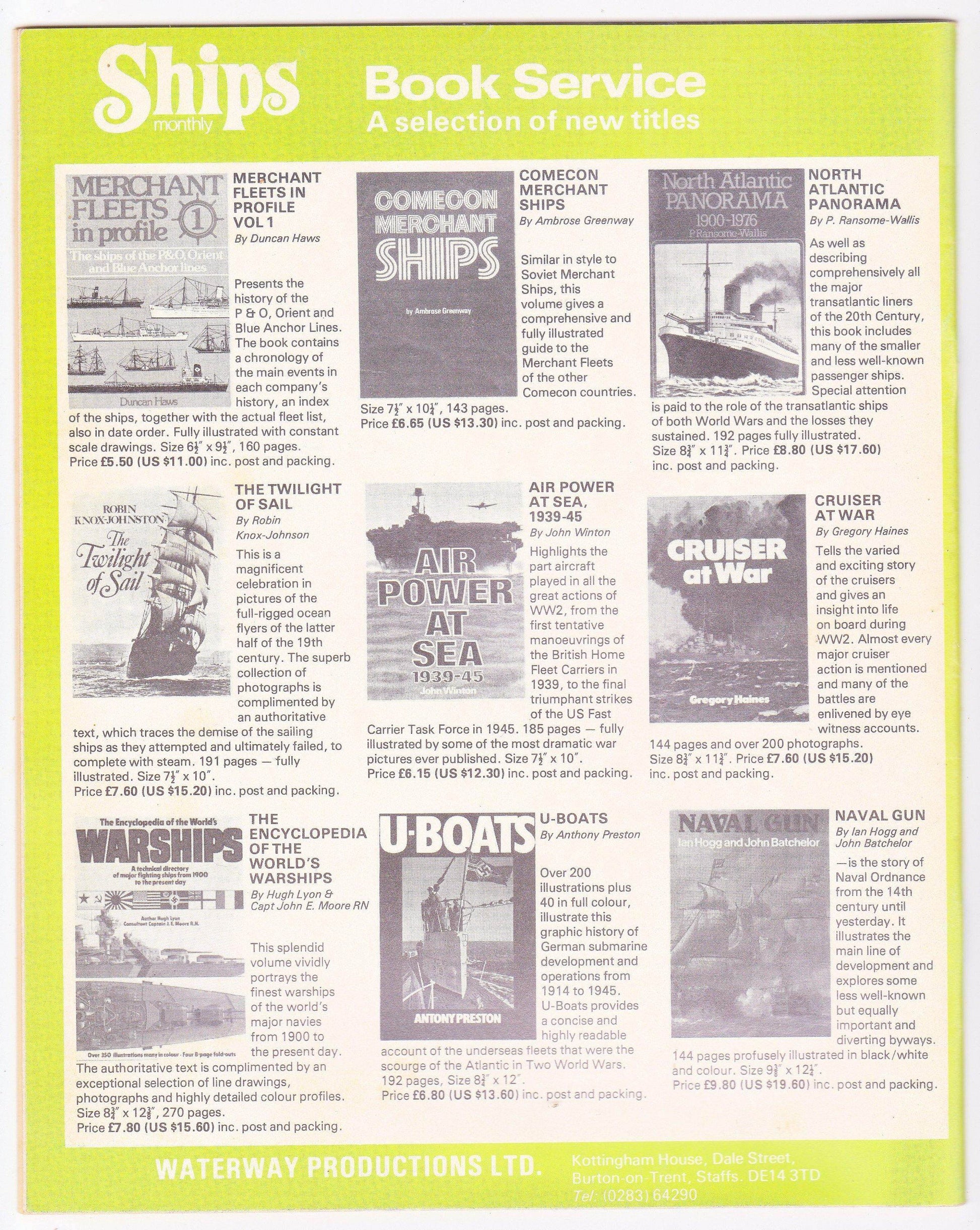 Ships Monthly Magazine January 1979 P&O Chusan  Royal Navy HMS Ark Royal  Ship Sales - TulipStuff