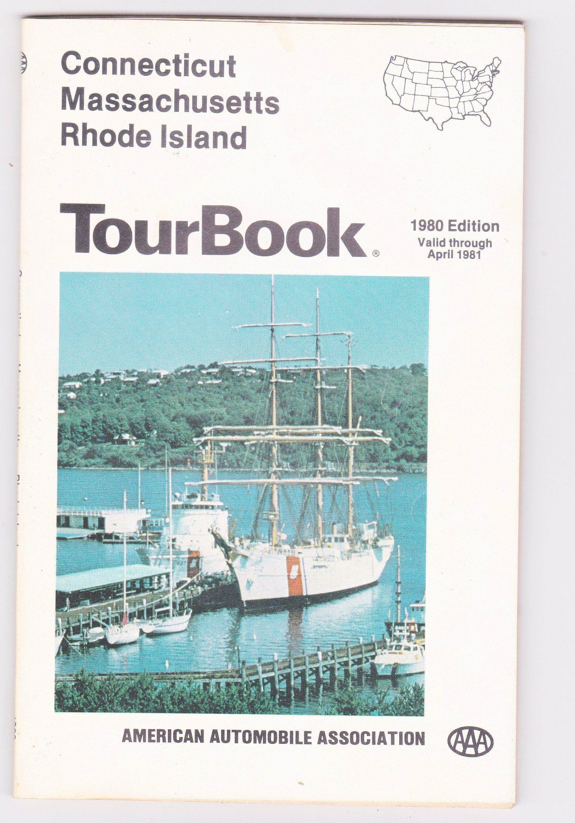 AAA TourBook 1980 Connecticut Massachusetts Rhode Island Travel Guide - TulipStuff