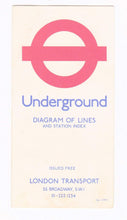 Load image into Gallery viewer, London Transport Underground Map and Tube Station Index Pocket Map 1974 No 1 - TulipStuff
