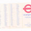 London Transport Underground Map and Tube Station Index Pocket Map 1974 No 1 - TulipStuff