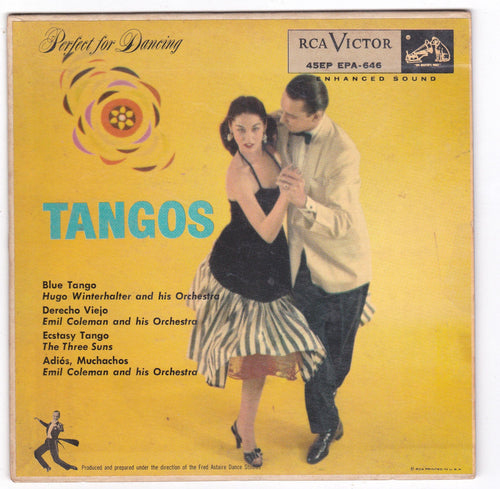 Tangos 45rpm RCA Victor EPA-646 1955 Perfect for Dancing Fred Astaire Studios - TulipStuff