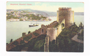Bosphore Roumeli Hissar Constantinople Turkey 1910's Postcard - TulipStuff
