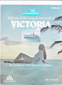 Chandris Cruises The Victoria 1979/80 Caribbean Cruises Brochure - TulipStuff