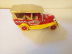 Lledo Days Gone DG14 1934 Ford Model A Car with Hood San Diego Fire Chief Made in England 1985 - TulipStuff
