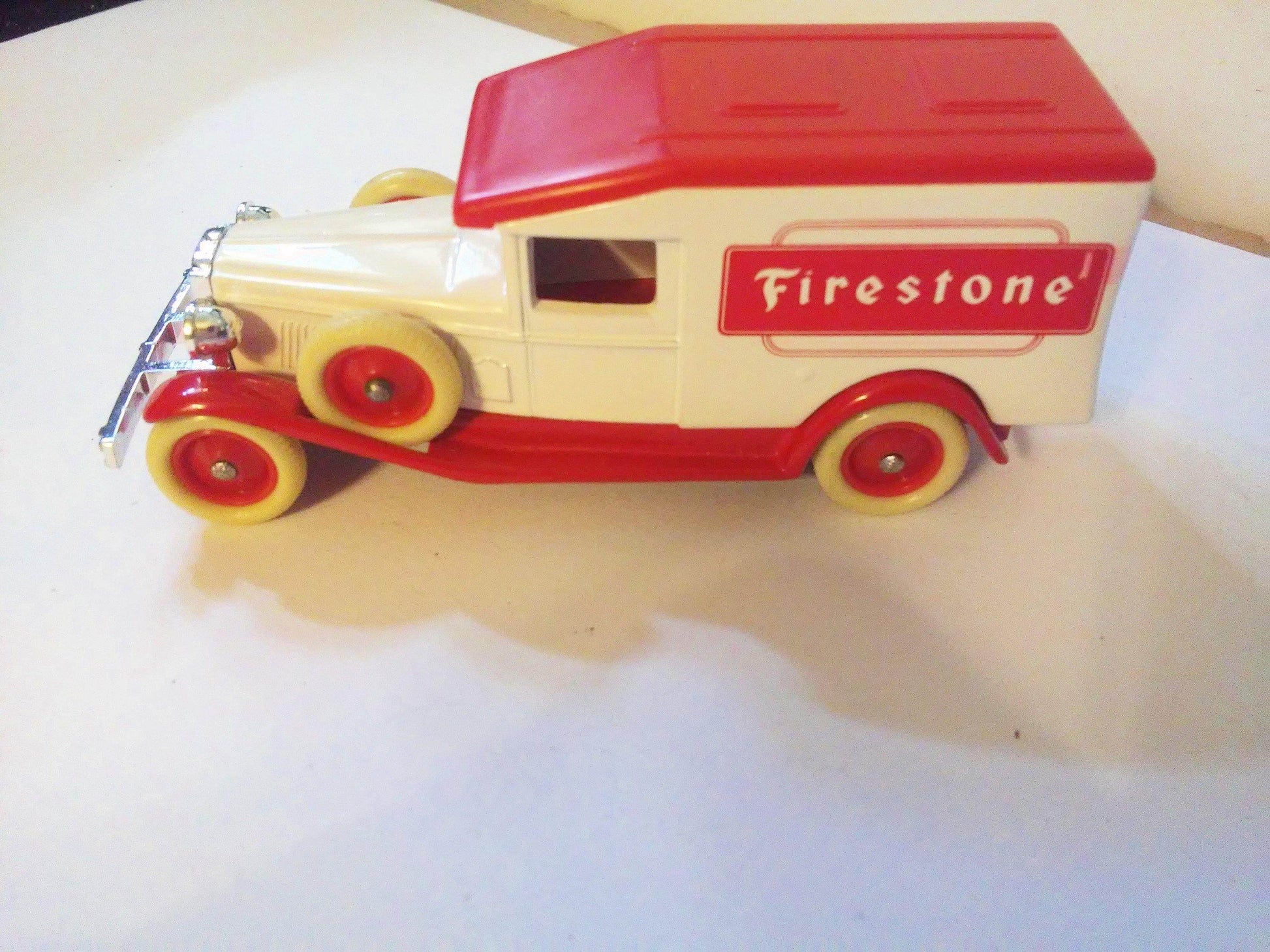 Lledo Days Gone DG18 Firestone 1936 Packard Van Diecast Model Made in England - TulipStuff