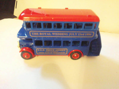 Lledo Days Gone ltd ed Royal Wedding 1986 Doubledecker Bus Prince Andrew Sarah Ferguson - TulipStuff