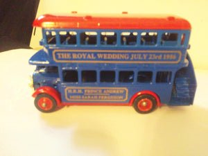 Lledo Days Gone ltd ed Royal Wedding 1986 Doubledecker Bus Prince Andrew Sarah Ferguson - TulipStuff