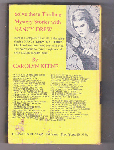 The Mystery At Lilac Inn Nancy Drew Mystery Stories Carolyn Keene Hardcover Book 1961 - TulipStuff