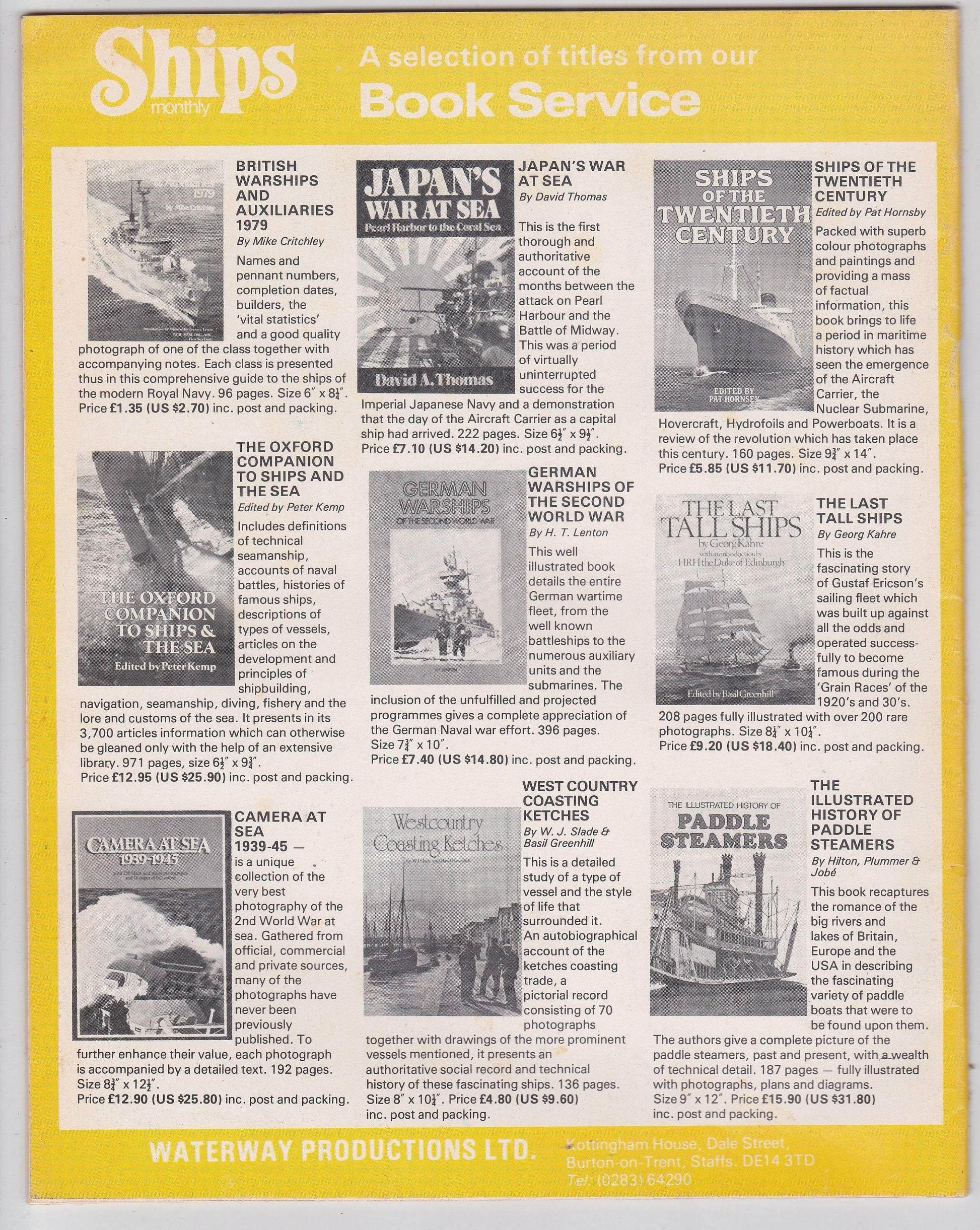 Ships Monthly Magazine February 1979 P&O ss Arcadia HMS Ark Royal Harbor Tugs - TulipStuff